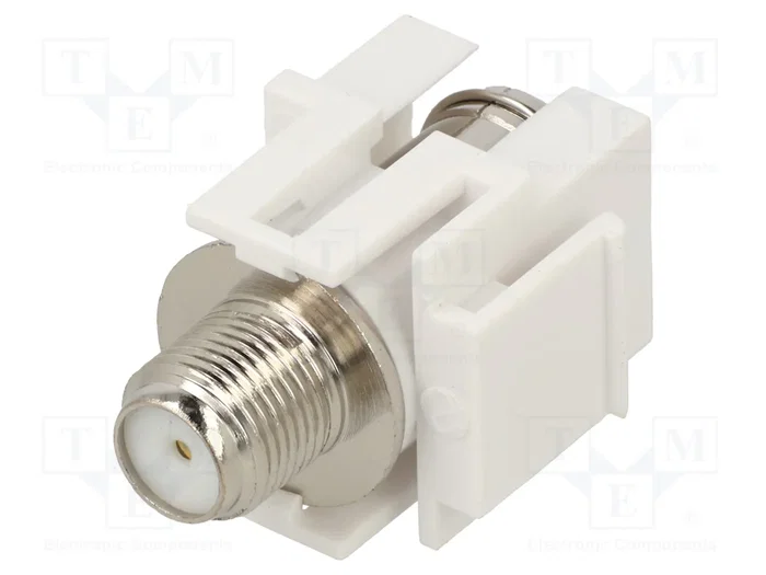 GOOBAY Conector RF Keystone 75Ω Blanco GOOBAY Conector RF Keystone 75Ω Blanco
