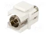 GOOBAY Conector RF Keystone 75Ω Blanco