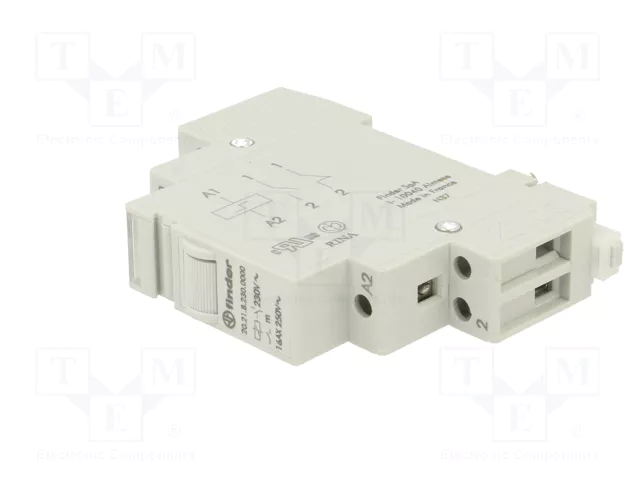FINDER Relé de instalación biestable por impulsos 230V AC NA