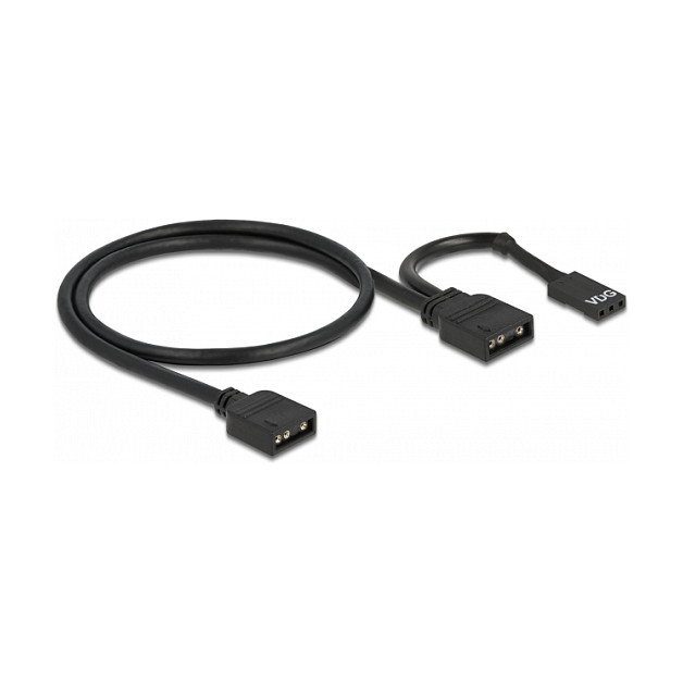 DeLOCK Cable de conexión RGB de 3 pines para iluminación LED RGB/ARGB de 5 V, 2 x 3 pines hembra, 50 cm DeLOCK Cable de conexión RGB de 3 pines para iluminación LED RGB/ARGB de 5 V, 2 x 3 pines hembra, 50 cm