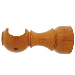 RIEL CHYC Soporte Madera Liso Abierto 28x128 mm Teca