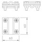 OBO Bettermann 5312318 Conector en cruz 8-10mm A4