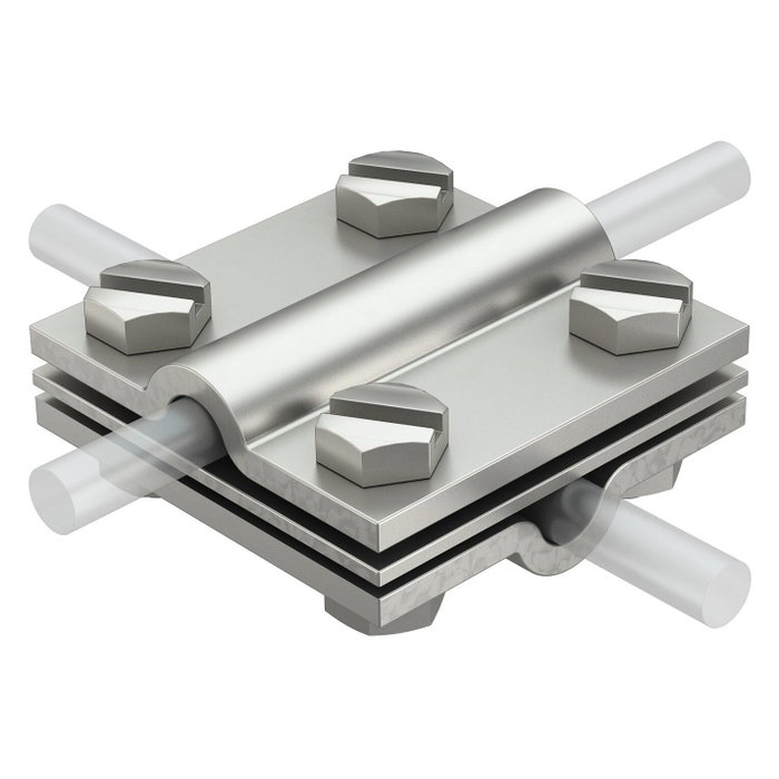 OBO Bettermann 5312318 Conector en cruz 8-10mm A4