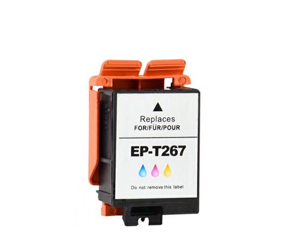 Dayma Cartucho Tinta Compatible T267 Tricolor para Epson WF 100W (200 Páginas)