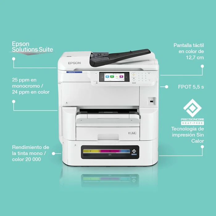 Epson WorkForce Pro EM-C8100RDWF Blanco A3 Epson WorkForce Pro EM-C8100RDWF Blanco A3