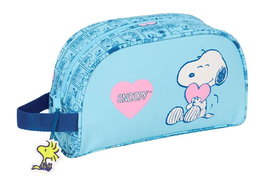 Neceser de Viaje Snoopy Love Azul claro 26 x 16 x 9 cm