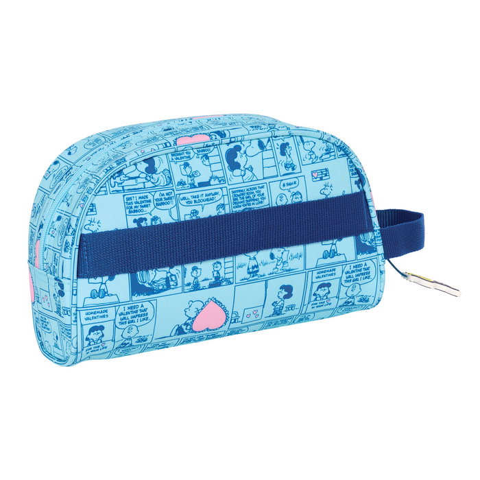 Neceser de Viaje Snoopy Love Azul claro 26 x 16 x 9 cm