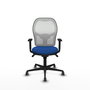 PIQUERAS Y CRESPO Silla de oficina Jorquera Azul y Blanco