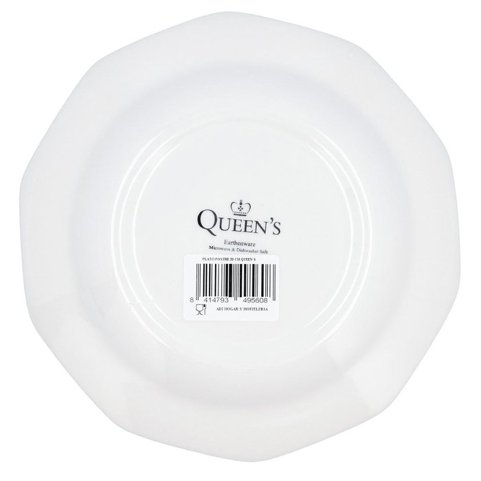 Plato Postre Cerámico Bengal Queen's 20,5 cm