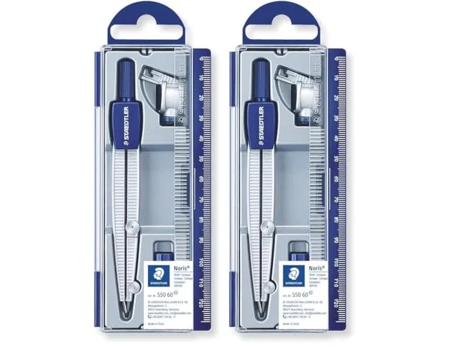 Staedtler Compás Noris Club 550 60 con Aguja Roma y Adaptador