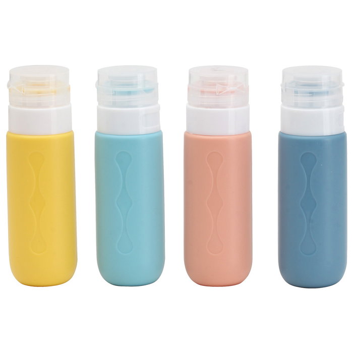 Cosmetic Club Set de 4 Botes de Silicona con Bolsa Refurbished Cosmetic Club Set de 4 Botes de Silicona con Bolsa Refurbished