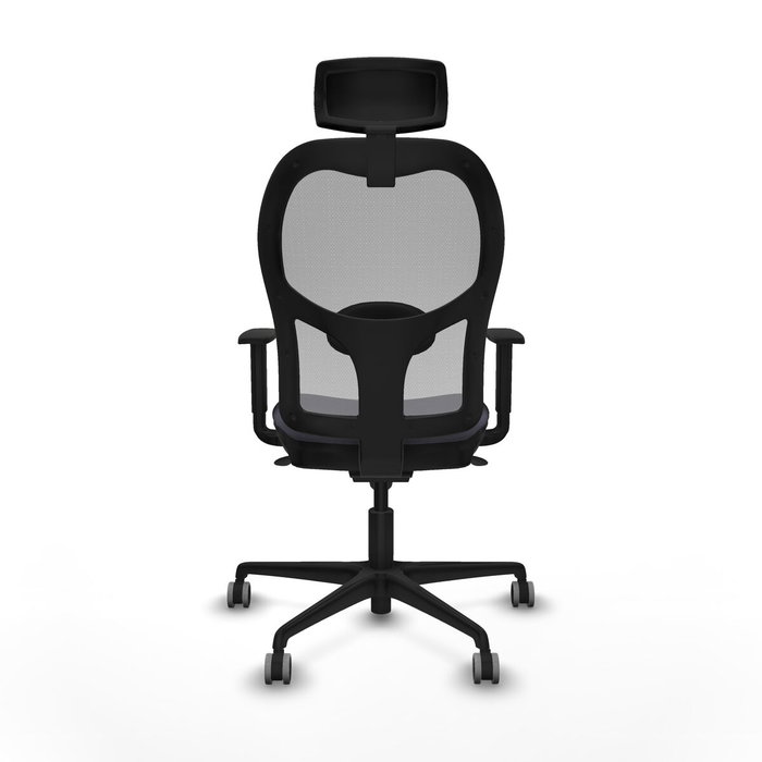 PIQUERAS Y CRESPO Silla de oficina Jorquera con mecanismo sincro, tela gris oscuro y malla gris PIQUERAS Y CRESPO Silla de oficina Jorquera con mecanismo sincro, tela gris oscuro y malla gris