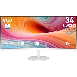 MSI Pro MP341CQW E12 Monitor UltraWide Quad HD 34 pulgadas Curvo Blanco