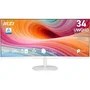 MSI Pro MP341CQW E12 Monitor UltraWide Quad HD 34 pulgadas Curvo Blanco