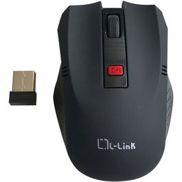 L-LINK LL-2095-N Ratón Óptico Inalámbrico 1600 DPI Negro