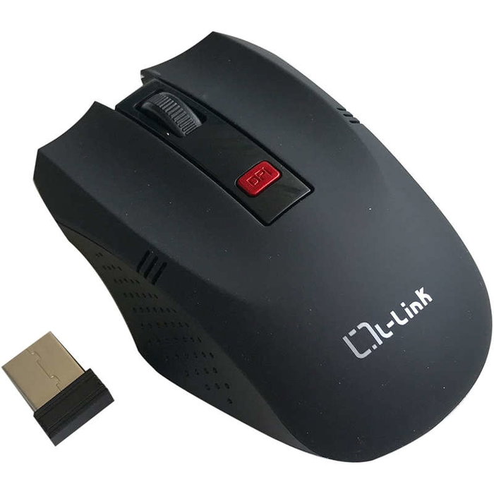 L-LINK Ratón Óptico Inalámbrico LL-2095-N 1600 DPI Negro