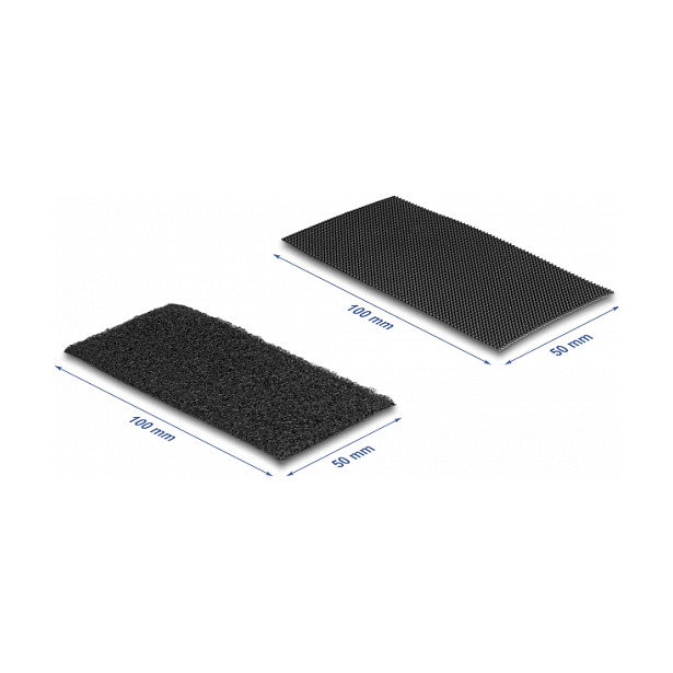 DeLOCK Set de 10 parches de tela autoadhesiva y bridas de velcro negro DeLOCK Set de 10 parches de tela autoadhesiva y bridas de velcro negro