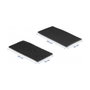DeLOCK Set de 10 parches de tela autoadhesiva y bridas de velcro negro