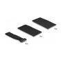 DeLOCK Set de 10 parches de tela autoadhesiva y bridas de velcro negro