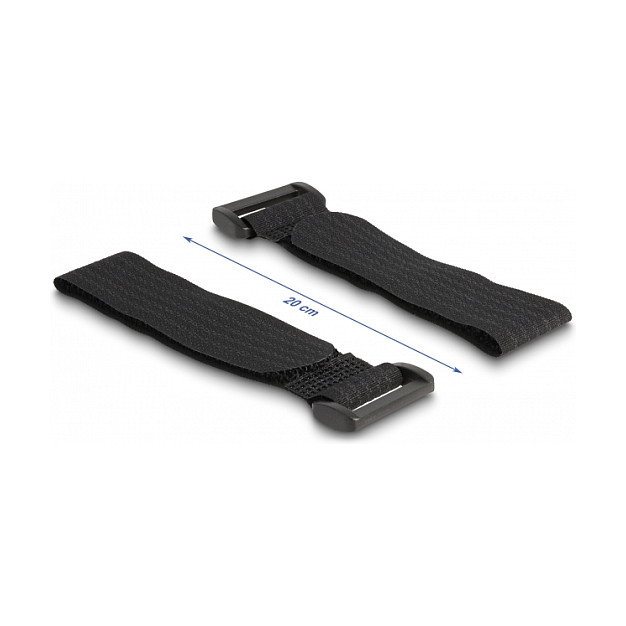 DeLOCK Set de 10 parches de tela autoadhesiva y bridas de velcro negro DeLOCK Set de 10 parches de tela autoadhesiva y bridas de velcro negro