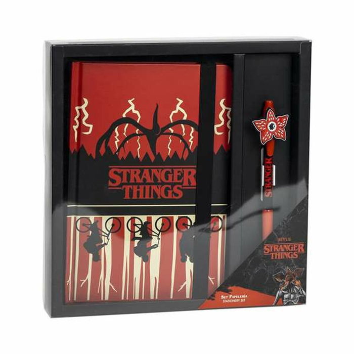 Cerdá Set de Papelería y Bolígrafo Stranger Things Rojo Cerdá Set de Papelería y Bolígrafo Stranger Things Rojo