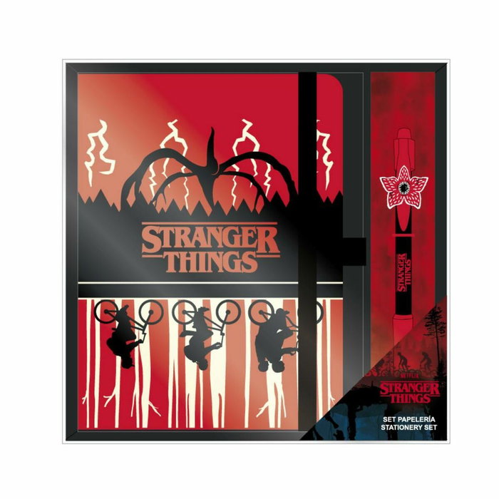 Cerdá Set de Papelería y Bolígrafo Stranger Things Rojo Cerdá Set de Papelería y Bolígrafo Stranger Things Rojo
