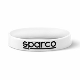 Sparco 10 Pulseras S099093BI10 de Silicona Color Blanco