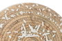 DKD Home Decor Decoración de Pared Seagrass y Algodón 36x36x5 cm Surtida