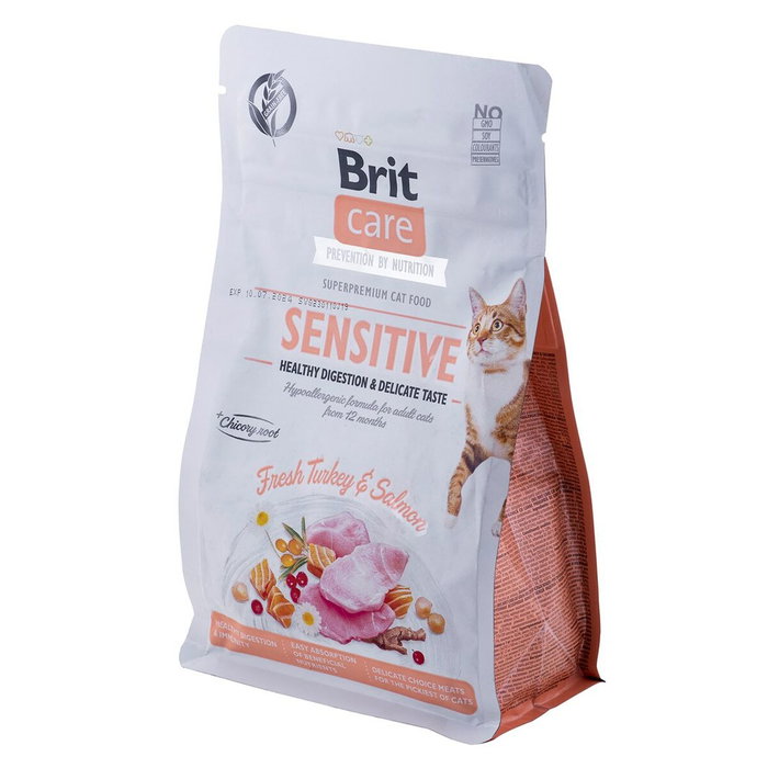 Brit Care Grain Free Sensitive Healthy Digestion and Delicate Taste Gato Adulto 400g Brit Care Grain Free Sensitive Healthy Digestion and Delicate Taste Gato Adulto 400g