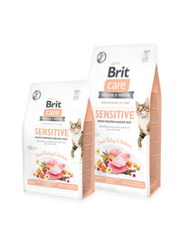 Brit Grain Free Sensitive Healthy Digestion Delicate Taste Gato Adulto 400g Pavo y Salmón