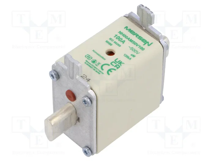 MERSEN Fusible de Cartucho NH00 100A 500VAC MERSEN Fusible de Cartucho NH00 100A 500VAC