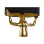 DKD Home Decor Lámpara de Sobremesa Lagarto Resina y Algodón Dorado y Negro