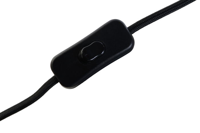 DKD Home Decor Lámpara Sobremesa Moderno Dorado Negro Resina Algodón 28x50x31 cm