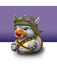 Tortugas Ninja Tubbz Figura PVC Rocksteady 1st Edition 10 cm