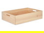 Giftdecor Caja Madera Cerrada Pino Natural 60x40 cm (Set de 4)