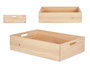 Giftdecor Caja Madera Cerrada Pino Natural 60x40 cm (Set de 4)