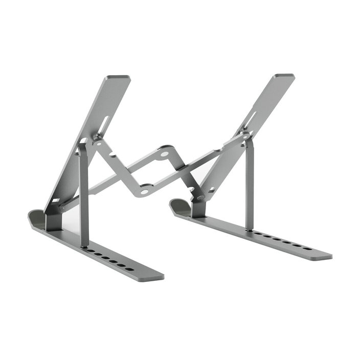 Aisens Soporte de Sobremesa Ajustable Gris para Portátil y Tablet