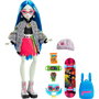 Monster High Hhk58 Muñeca Ghoulia Yelps con Accesorios Sir Hoots A Lot, Falda Rosa, Sudadera y Gorro, Juguete para Niñas +4 Años