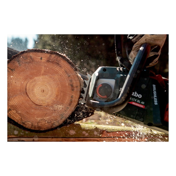 Metabo MS 36-18 LTX BL 40 Motosierra de Cadena de Bateria, Sin Escobillas, 40 cm, 36 cm, 18V, 3.6 kg, Incluye Guia y Cubierta