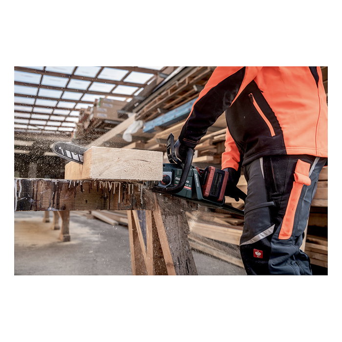 Metabo MS 36-18 LTX BL 40 Motosierra de Cadena de Bateria, Sin Escobillas, 40 cm, 36 cm, 18V, 3.6 kg, Incluye Guia y Cubierta