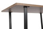 DKD Home Decor Mesa de Comedor MDF y Hierro 160x90x75 cm Marrón y Negro