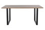 DKD Home Decor Mesa de Comedor MDF y Hierro 160x90x75 cm Marrón y Negro