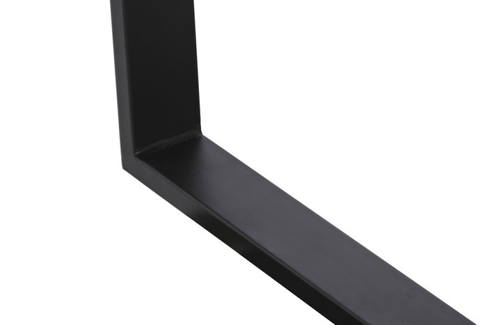 DKD Home Decor Mesa de Comedor MDF y Hierro 160x90x75 cm Marrón y Negro
