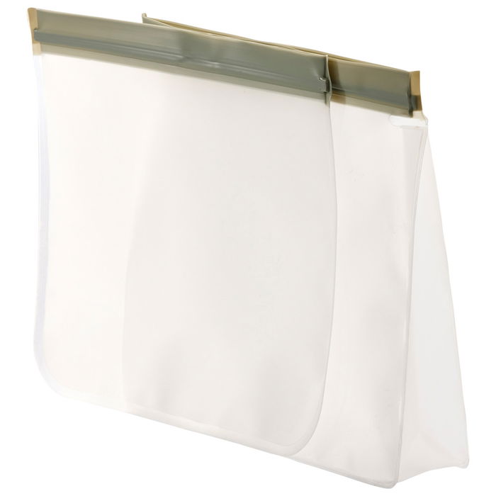 Day Juego De 2 Bolsas Snack Reutilizables para Alimentos, Frigorífico, Congelador y Lavavajillas, 23.5x21 cm