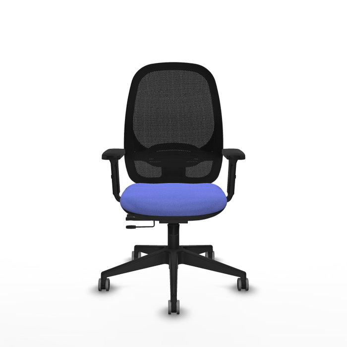 PIQUERAS Y CRESPO Silla de oficina Cilanco con mecanismo Sincro/Traslack Azul claro