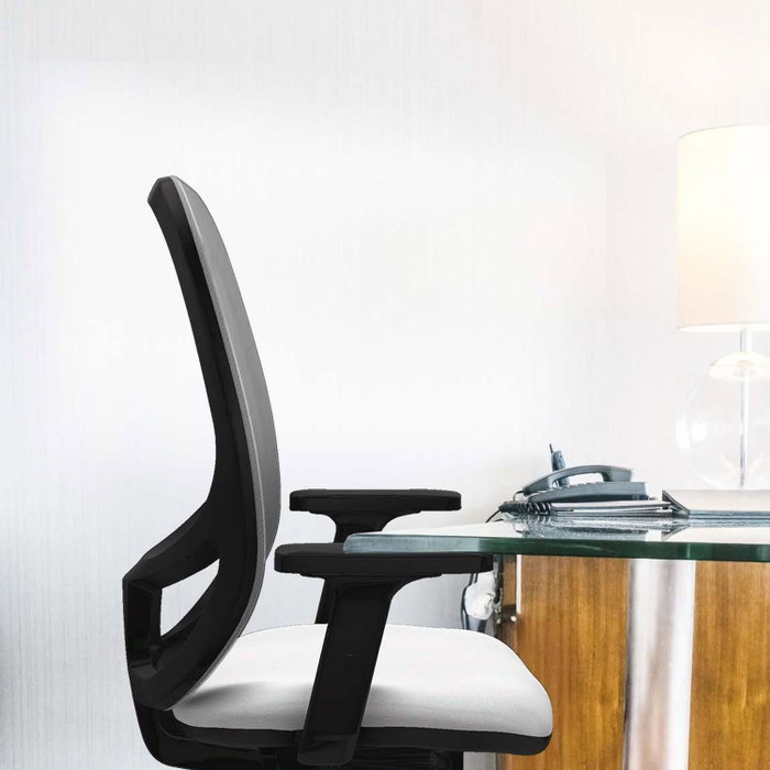 PIQUERAS Y CRESPO Silla de oficina Cilanco con mecanismo Sincro/Traslack Azul claro
