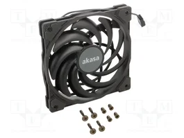 Akasa AK-FN122-BK Ventilador axial slim 120x120x15mm negro