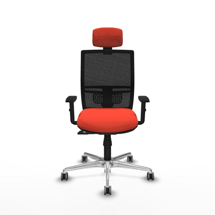 PIQUERAS Y CRESPO Silla de oficina Yunquera con mecanismo Sincro, Naranja oscuro y Negro PIQUERAS Y CRESPO Silla de oficina Yunquera con mecanismo Sincro, Naranja oscuro y Negro