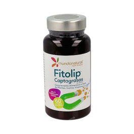 MUNDONATURAL Fitolip Captagrasas 60 Cápsulas para el Control de Peso y Metabolismo de Macronutrientes