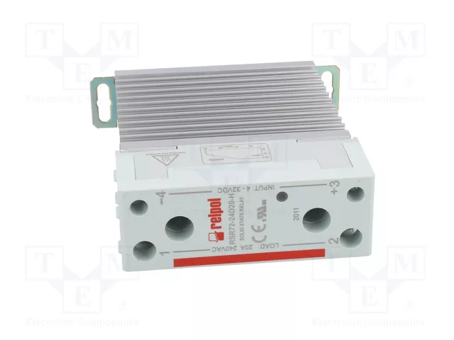 RELPOL RSR72-24D20-H Relé semiconductor monofásico 20A 24-280VAC